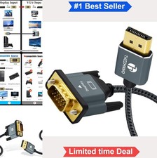 DisplayPort to VGA Cable 10FT Male to Male Adapter Cord 1080P for Monitor picture