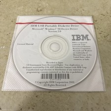 IBM USB Portable Diskette Driver Version 2.0 Windows 98 Vintage Software picture