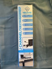 Cable Management Yecaye 7.8’ J Channel Cable Raceway Cable Management Under Desk picture