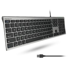 Ultra-Slim USB Wired Computer Keyboard - Works Great as Both a Windows or Wir... picture