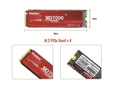 XG 7000 4TB M.2 2280 PCIe Gen 4.0x4 NVME 1.4 Speed up to 7400MB/s Write KingSpec picture