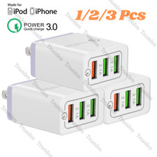 USB QC3.0 Wall Fast Charger Head Power Adapter For iPhone Android Google Samsung picture