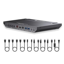 New - AV Access KVM Switch 1 Monitor 4 Computers (3 Desktops & 1 Laptop), USB C  picture