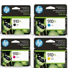(4pcs)Genuine HP 910XL High Capacity Ink Cartridges OfficeJet Pro 8020 8025 picture