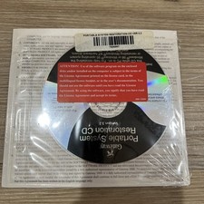 Vintage Sealed Gateway System Restoration CD Version 3.2 PC Software Disc picture