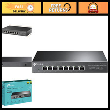 8-Port Multi-Gigabit Unmanaged Ethernet Switch, High-Speed Network Hub, Plug & P picture