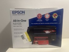 NEW Epson Stylus NX105 Print Copy Scan All-In-One Inkjet Black Color Printer picture