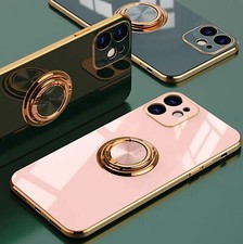Luxury Bling Slim Ring Stand Cover Case For 16E 16 15 14 13 12 11 Pro Max XR XS picture