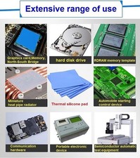 100PCS 10x10x2mm Thermal Pads Fast Cooling Non-Conductive for CPU GPU picture