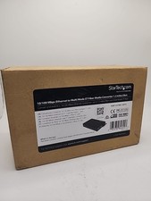 StarTech 10/100 Mbps Ethernet to Multi Mode ST Fiber Media Converter -New in Box picture