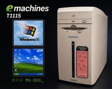 VINTAGE eMachine Desktop PC Pentium 3 Windows 98 XP Dual Boot Retro Gaming picture