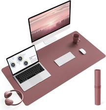 Non-Slip Leather Desk Pad L Size, Waterproof Laptop Computer Desk Keyboard Mat, picture