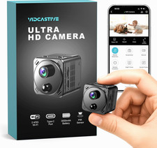 4K Mini Dual-Band 2.4/5GHz WiFi Indoor with AI Human Detection Night Vision picture