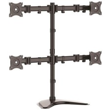 StarTech ARMBARQUAD Quad Monitor Desk Mount Free Standing ERGO VESA 4x 27