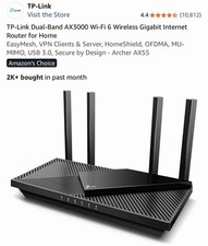 TP-Link Archer AX55 Wi-Fi 6 IEEE 802.11ax Ethernet Wireless Router - Dual Band 1 picture