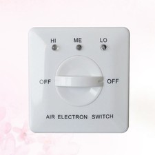 Reusable White Fan Coil Controller Durable Three-Speed Panel Fan Switch for Ac picture