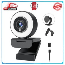 Angetube 4K Webcam with Ring Light for Desktop and Laptop Computer picture