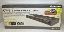 NEW SEALED IOGEAR Miniview ULTRA 8 Port KVM Switch GCS138 Video Signal Enhance picture