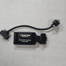 Black Box Mini-CAT5 Extender Transmitter AC504A VGA to RJ45 AV Adapter 1:1 Black picture