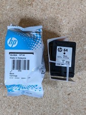 HP 64 Ink Cartridge Black Expiration Date MARCH 2024 N9J90A New Open Bag OEM picture