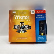 Roxio Creator 2010 Special Edition Converter VHS to DVD Open Box picture