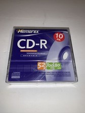 Memorex CD-R 10 Pack 52x 700 Mb 80 Min Brand New Factory Sealed  picture