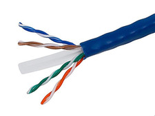 Cat6 Ethernet Bulk Cable - Stranded, 550Mhz, 10G, UTP, CM, 24AWG, Pure Bare Copp picture