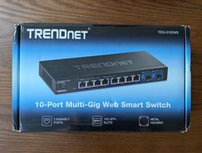 TRENDnet TEG-3102WS Managed Switch 8x2.5G 2x10G SFP+ Original Box SFP Dust Cover picture
