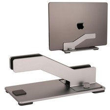 Psitek Adjustable Vertical Laptop Stand, Premium CNC Aluminum Laptop Holder w... picture