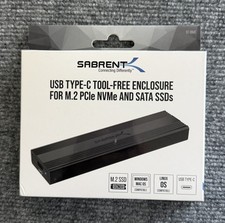 SABRENT USB Type C Enclosure For M.2 PCIe NVMe and SATA SSDs picture
