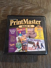PrintMaster Gold 10 6 Good CDs Broderbund Software Windows 95 98 PC Desktop picture