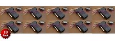 10 Pack - DB9 Female to RJ45 Modular Adapter Connector Plug Serial RS-232 Black picture