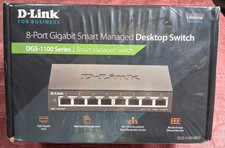 New D-Link DGS-1100-08V2 Gigabit Smart Managed Desktop Switch 8-Port SEALED picture