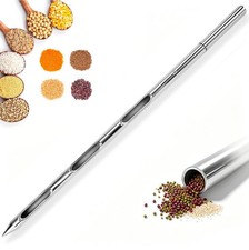 Grain Probe Sampler – 304 Stainless Steel Double Tube Rotary Tool 39.5” 3 Hole picture