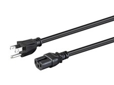 LOT OF 10 Heavy Duty Power Cord 6ft | NEMA 5-15P to IEC 60320 C15, 16AWG, 15A  picture