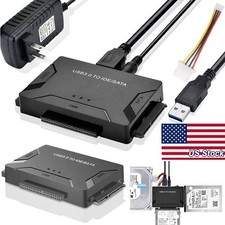 USB 3.0 to IDE & SATA Converter External Hard Drive Adapter Kit 2.5