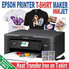 Epson Printer Iron-On Heat Transfer Paper Print T-Shirt Maker Starter Bundle picture