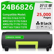 24B6826 Toner Cartridge Compatible for Lexmark XM7270 XM5270 XM7170 XM7163 7263 picture