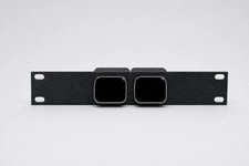 JetKVM Rack Mount for 2 Devices - 10-Inch 1U Black PETG Mount Only picture