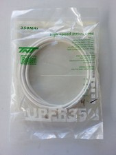 Brand New Belden Data Twist 350 Mhz Patch Cable Cord, 24AWG, White 4FT, Lot of 3 picture