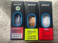 NEW  Lot Of 3 Inland 1.75MM PLA 3D Printer Filament, white rainbow grey-purple picture