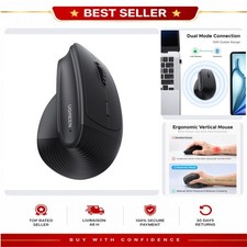 UGREEN Ergonomic Vertical Wireless Mouse Bluetooth 5-Button 4000 DPI picture