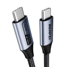 USB C to USB C Monitor Cable(4K@120Hz), 100W PD Fast Charge, 10Gbps Data Transfe picture