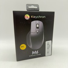 Keychron M6 4K Wireless Computer Mouse 26K DPI Optical Computer Mouse Black picture