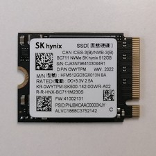 New SK Hynix 512GB NVMe PCIe M2 2230 SSD BC711 30mm HFM512GD3GX013N OEM picture