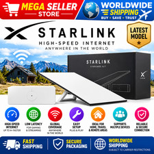 Starlink Standard 4 X Satellite Internet Kit Gen 3 WiFi 6 Router Model 02534001 picture