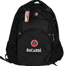 Wenger SwissGear ScanSmart Backpack Black Laptop Bag Bacardi Bat Promo NWT New picture
