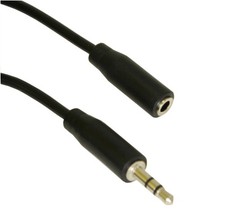 15ft 3.5mm SLIM Mini-Stereo TRS Male to Female Audio Extension Cable picture