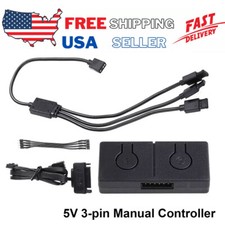 5V ARGB To 12V #RGB Converter with 3-Way Splitter Sync with Motherboard Portable picture