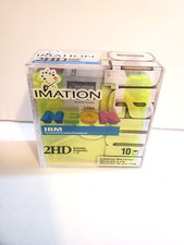 Sealed IBM Imation Neon 2HD Diskettes Set of 10  Formatted 1.44 MB picture